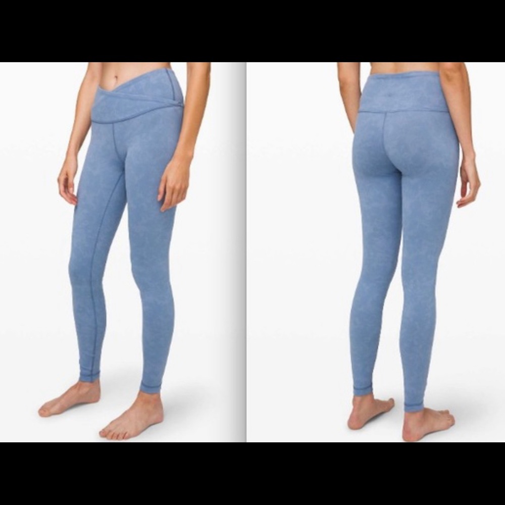 Light blue leggings. Lululemon. Size 10.